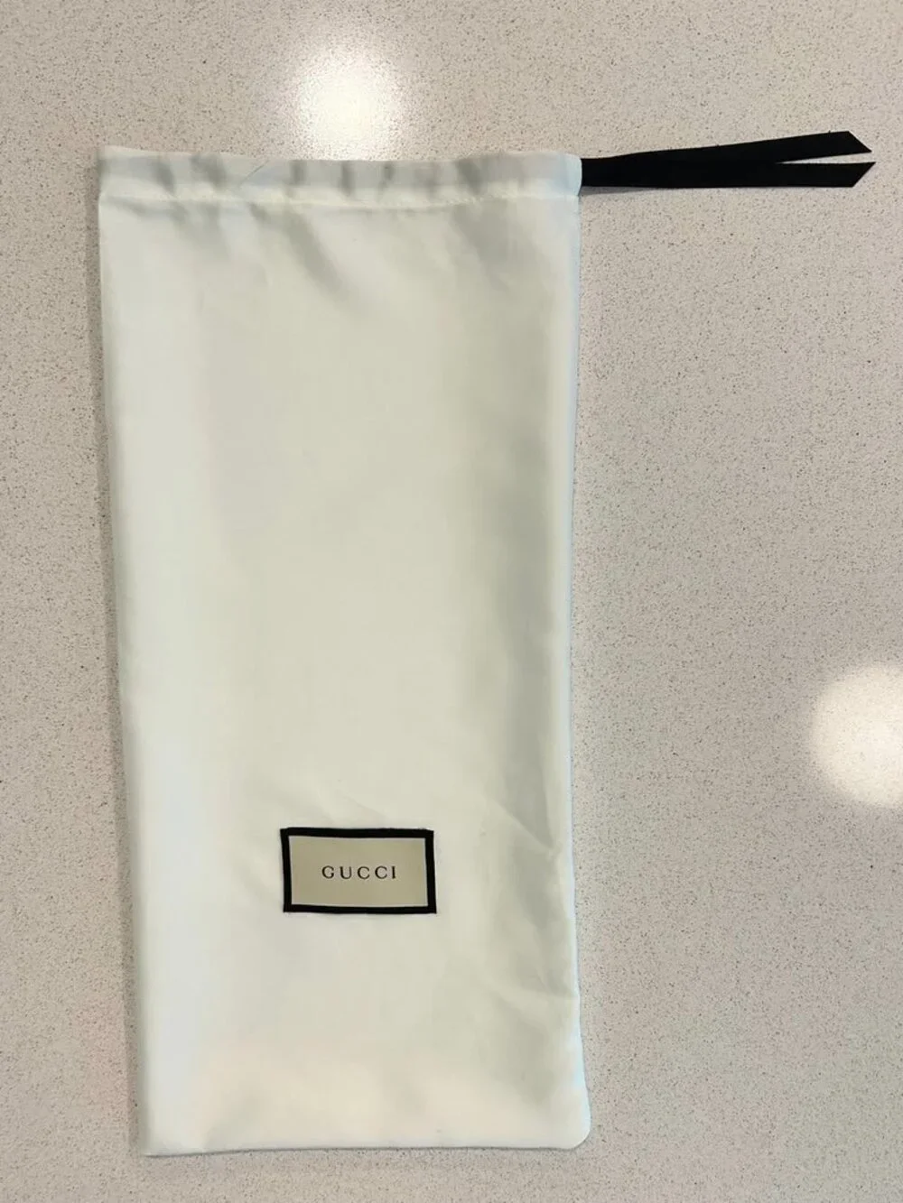 Gucci Set of 2 Shoe Dust Bags 8.5 x 17.5” 100% Polyester Authentic Storage Bags